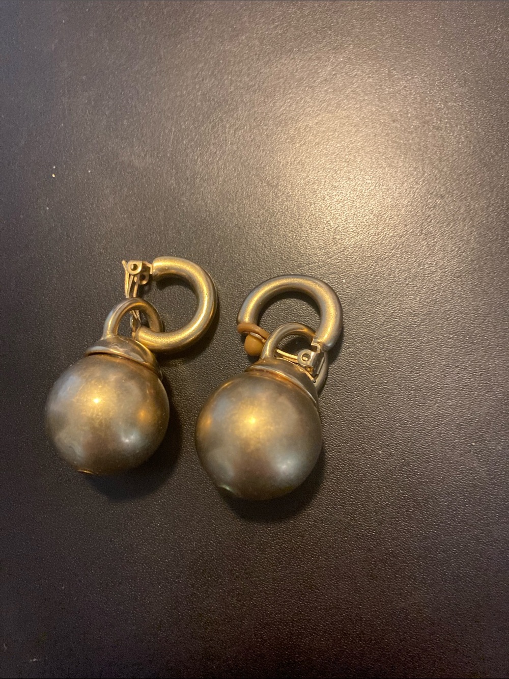 Gold-Tone Round Drop Earrings - Women Jewelry